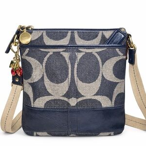 Coach  Y2K Signature Canvas denim Crossbody Bag Style 41722